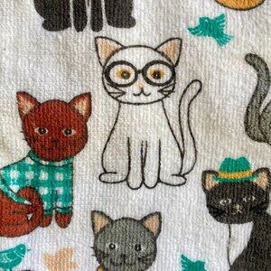 Homewear CAT COUTURE Kitchen Towel, brand new with tags, 16" x 26", 100% cotton.